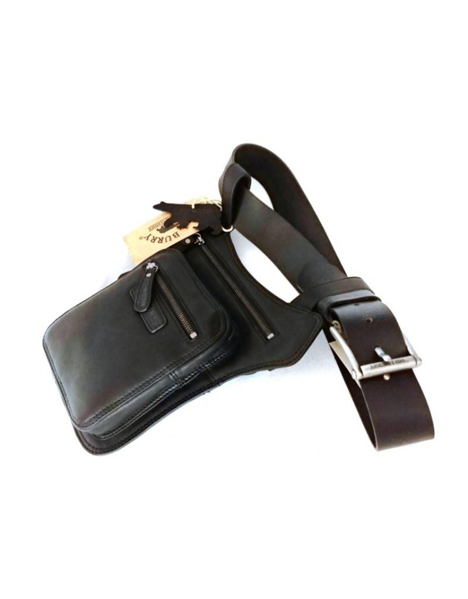 HillBurry Leather bags - Hillburry leather belt bag black 6186