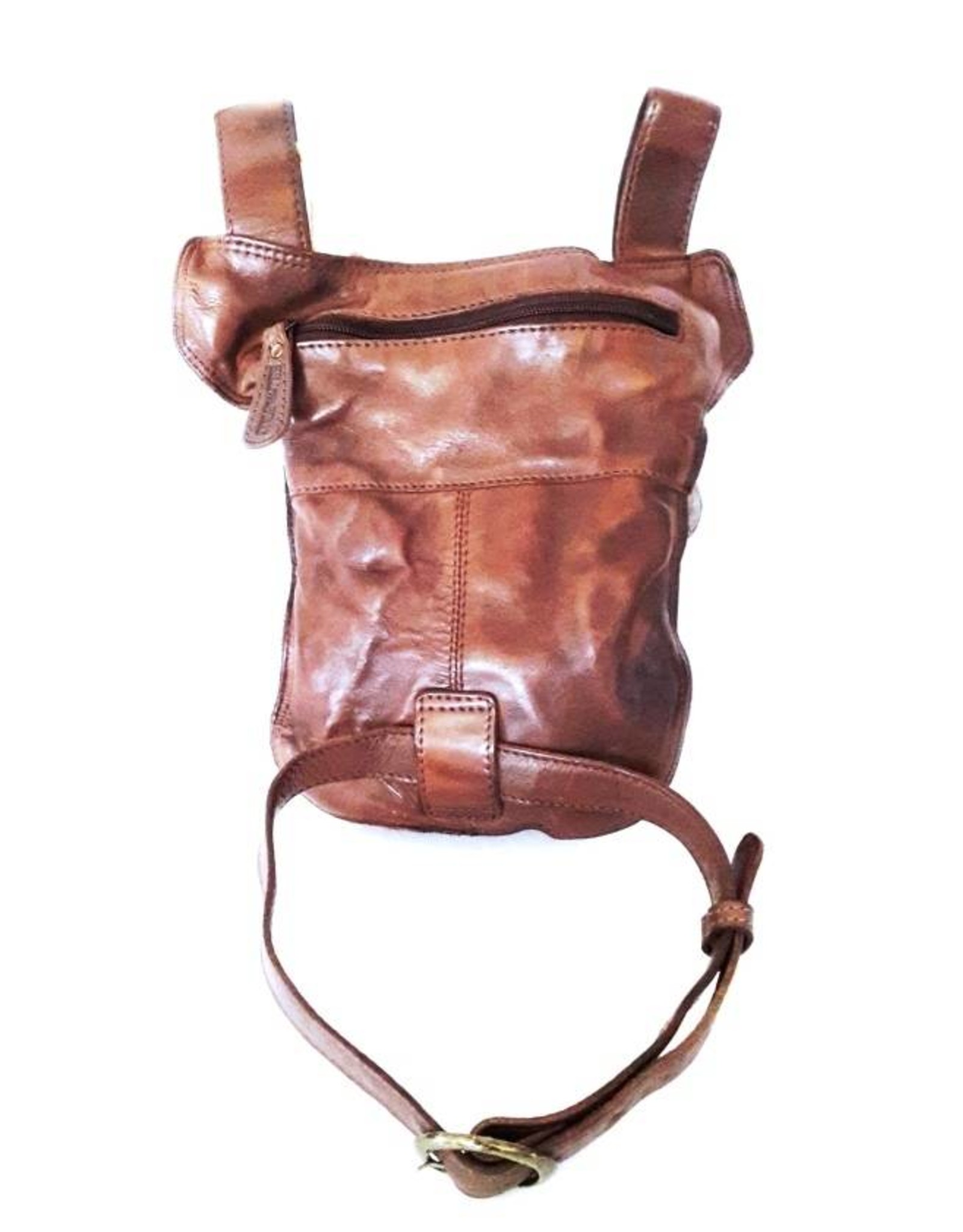 HillBurry Leather bags - Hillburry belt bag - leg bag washed leather brown