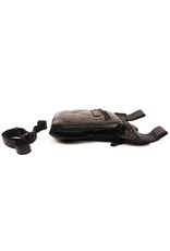 HillBurry Leather Festival bags, waist bags and belt bags - HillBurry  belt bag - leg bag washed leather black