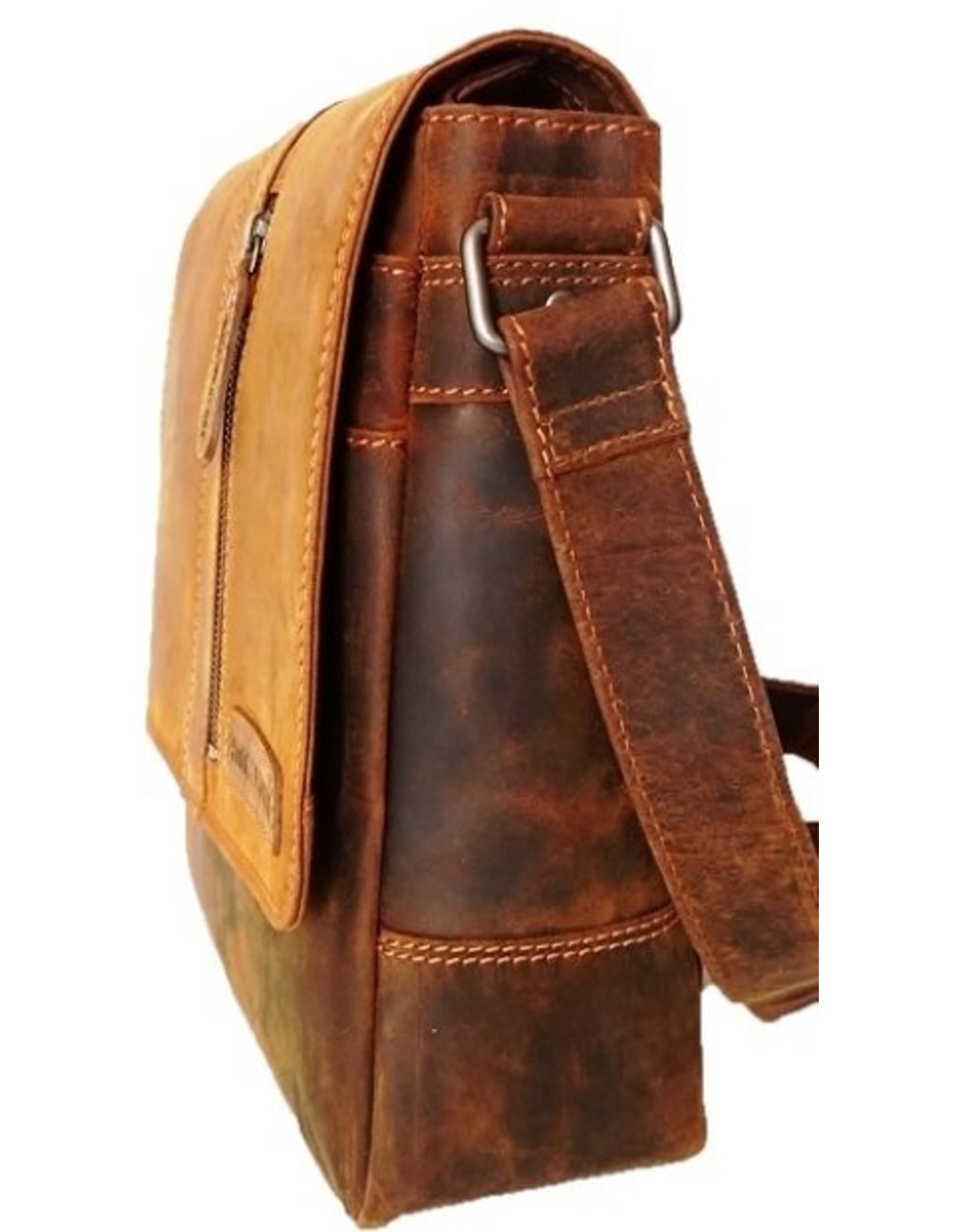HillBurry Leather bags - Hillburry leather shoulder bag brown 6309