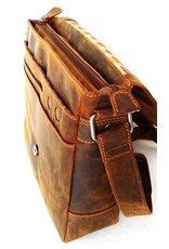 HillBurry Leather bags - Hillburry leather shoulder bag brown 6309