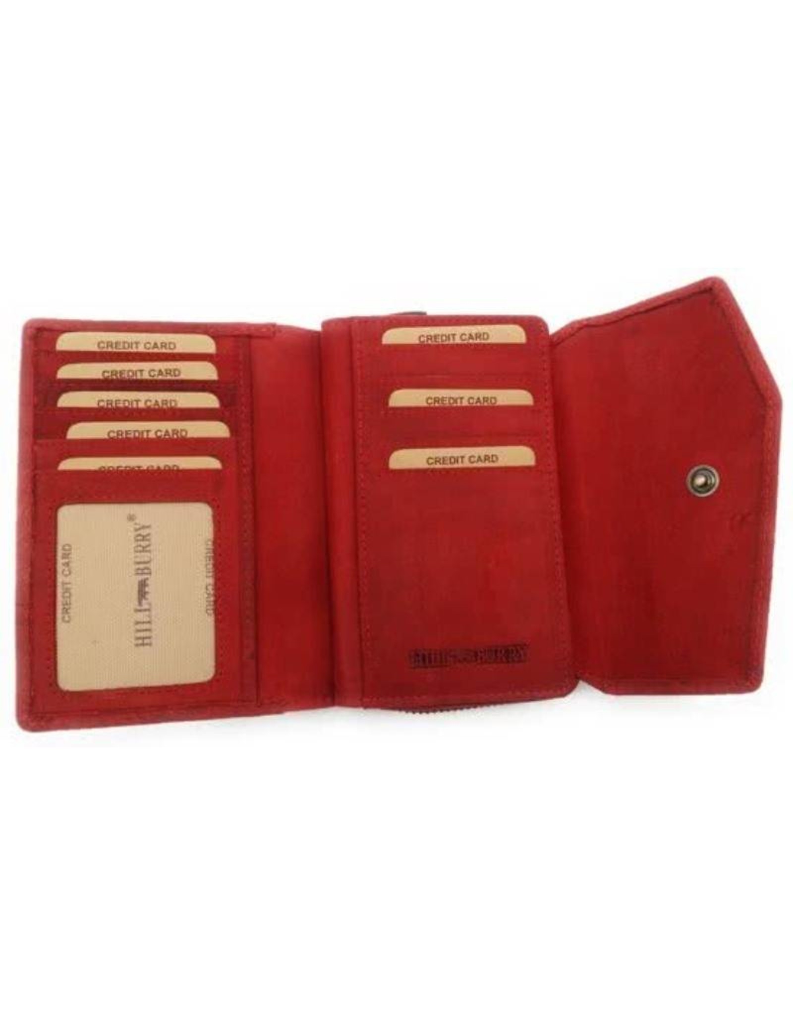 HillBurry Leather wallets - Hillburry leather wallet 13092f-red