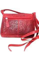 HillBurry Leather bags - Hillburry leather shoulder bag red 3182f-rd