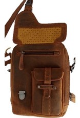 Hutmann Leather bags - Hütmann leather shoulder bag brown 3060