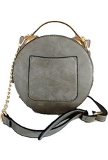 Trukado Fantasy bags - Fantasy shoulder bag with working clock grey