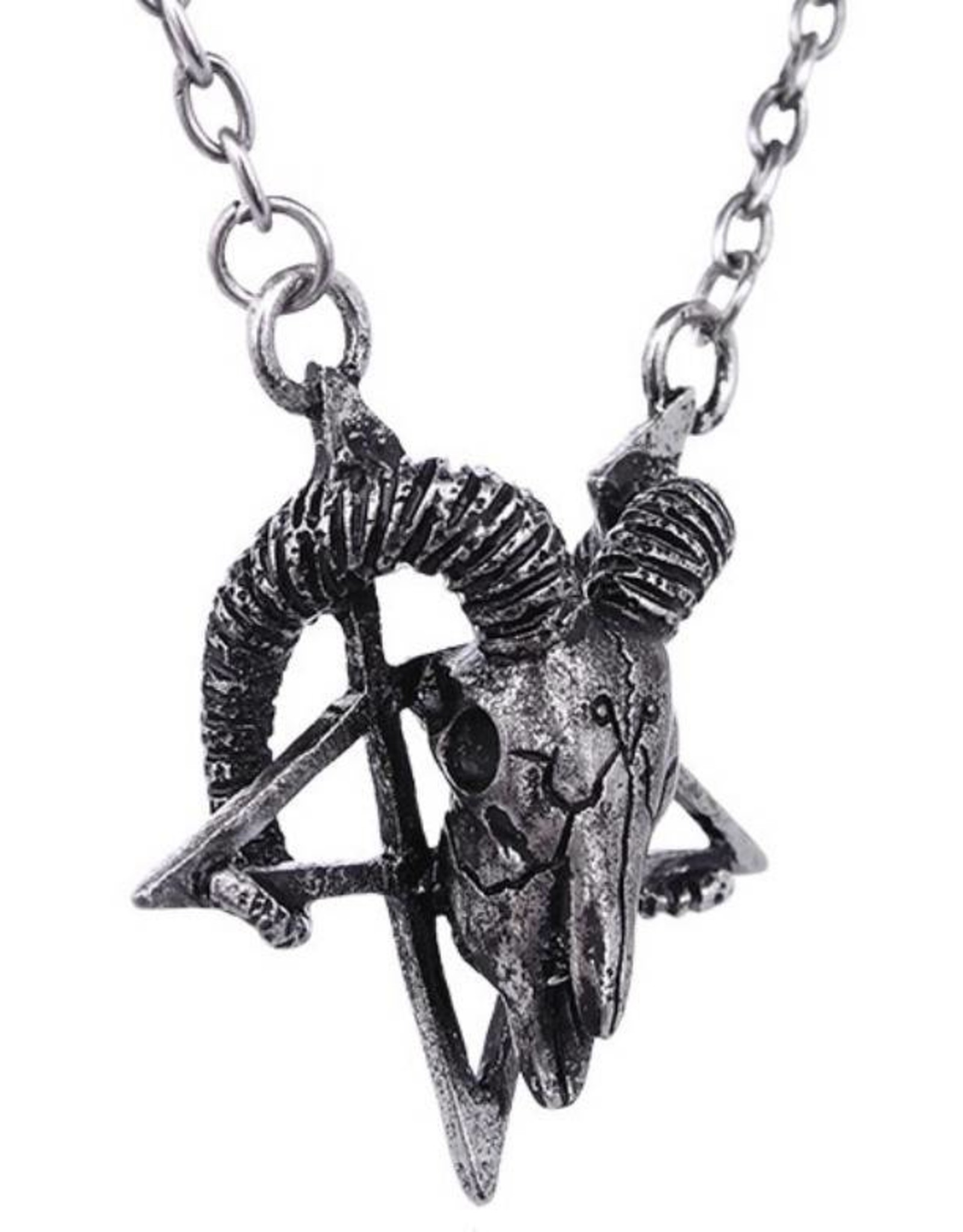 Restyle Gothic en Occult accessoires - Ram Schedel ketting Restyle