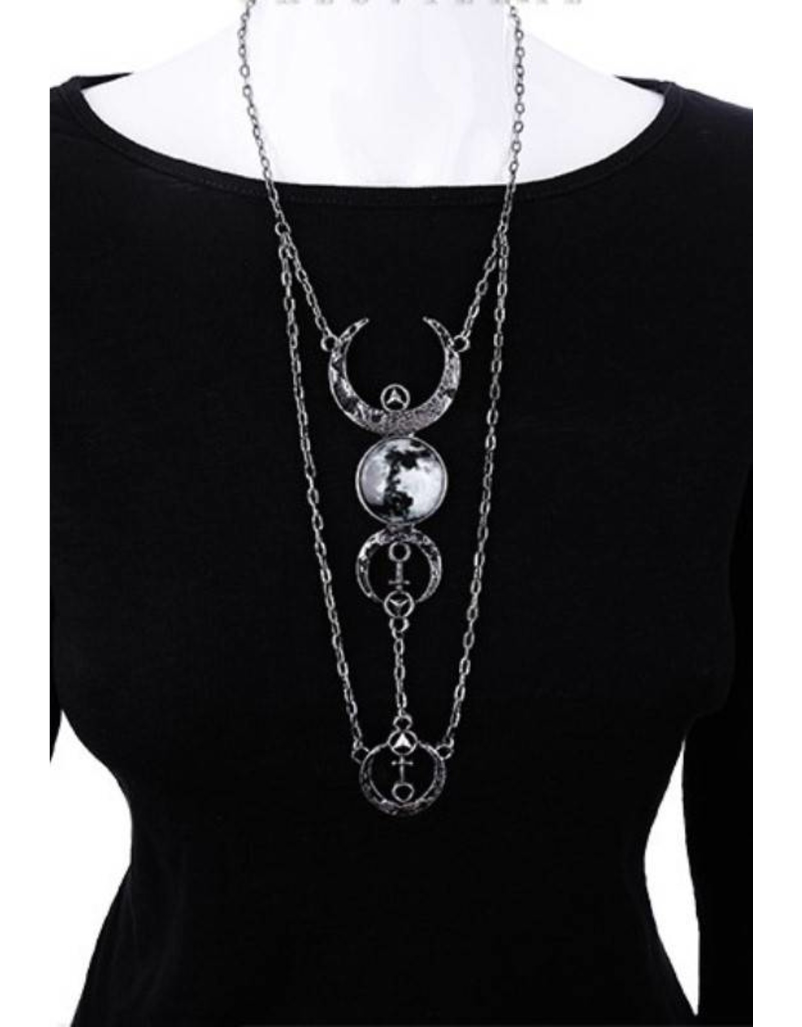 Restyle Wicca and Gothic accessories - Full Moon Necklace Restyle