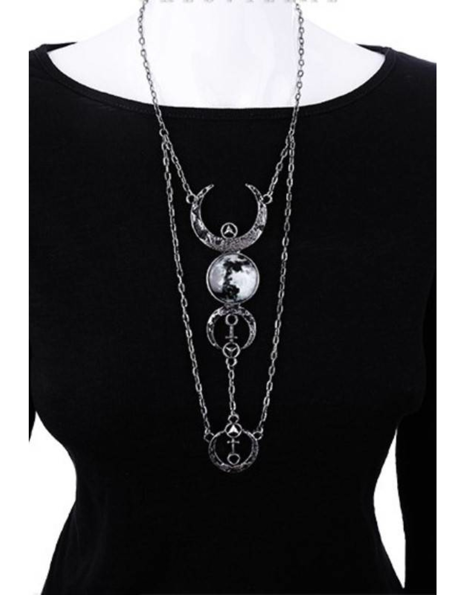 Restyle Wicca en Gothic accessoires - Full Moon Collier Restyle