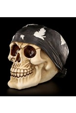 Dark Desire Skulls, Skeletons and Dragons - Skull wearing cannabis bandana