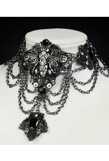 Restyle Steampunk accessories - Mechanical Bee  Chrome Steampunk choker Restyle