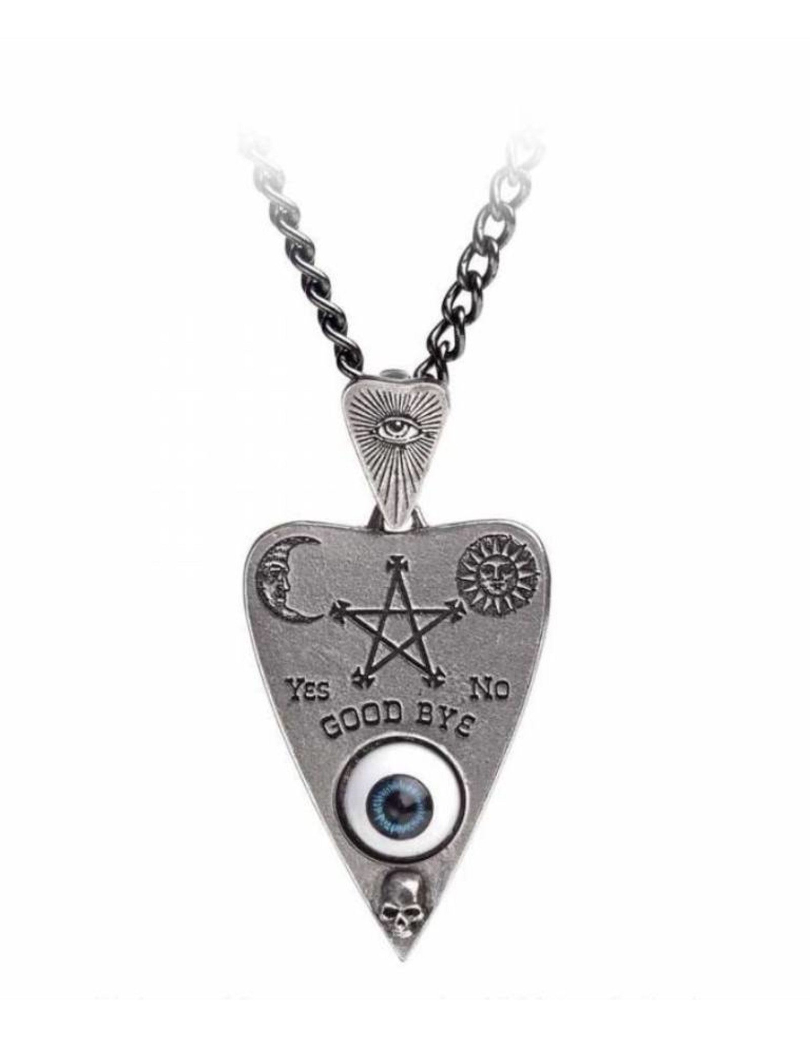 Alchemy Wicca and Occult  jewellery - Planchette pendant and chain Alchemy