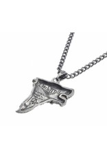 Alchemy Gothic accessories - Dark Wolf pendant and chain Alchemy