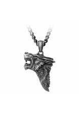 Alchemy Gothic accessories - Dark Wolf pendant and chain Alchemy
