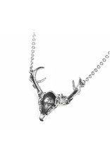 Alchemy Gothic accessories - White Hart, Black Rose pendant and necklace Alchemy