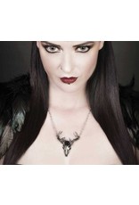 Alchemy Gothic accessories - White Hart, Black Rose pendant and necklace Alchemy