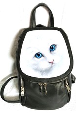 SheBlackDragon Fantasy bags - Linda M. Jones Winter Cat Backpack 3D