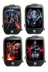 Anne Stokes Gothic bags Steampunk bags - Anne Stokes Bad to the Bone Rock God 3D Laptop backpack