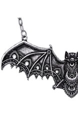 Restyle Gothic accessories - Gothic necklace with Lace Bat pendant