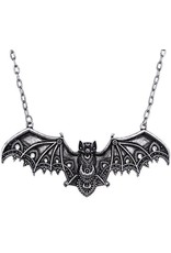 Restyle Gothic accessories - Gothic necklace with Lace Bat pendant