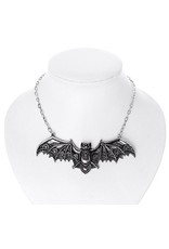 Restyle Gothic accessories - Gothic necklace with Lace Bat pendant