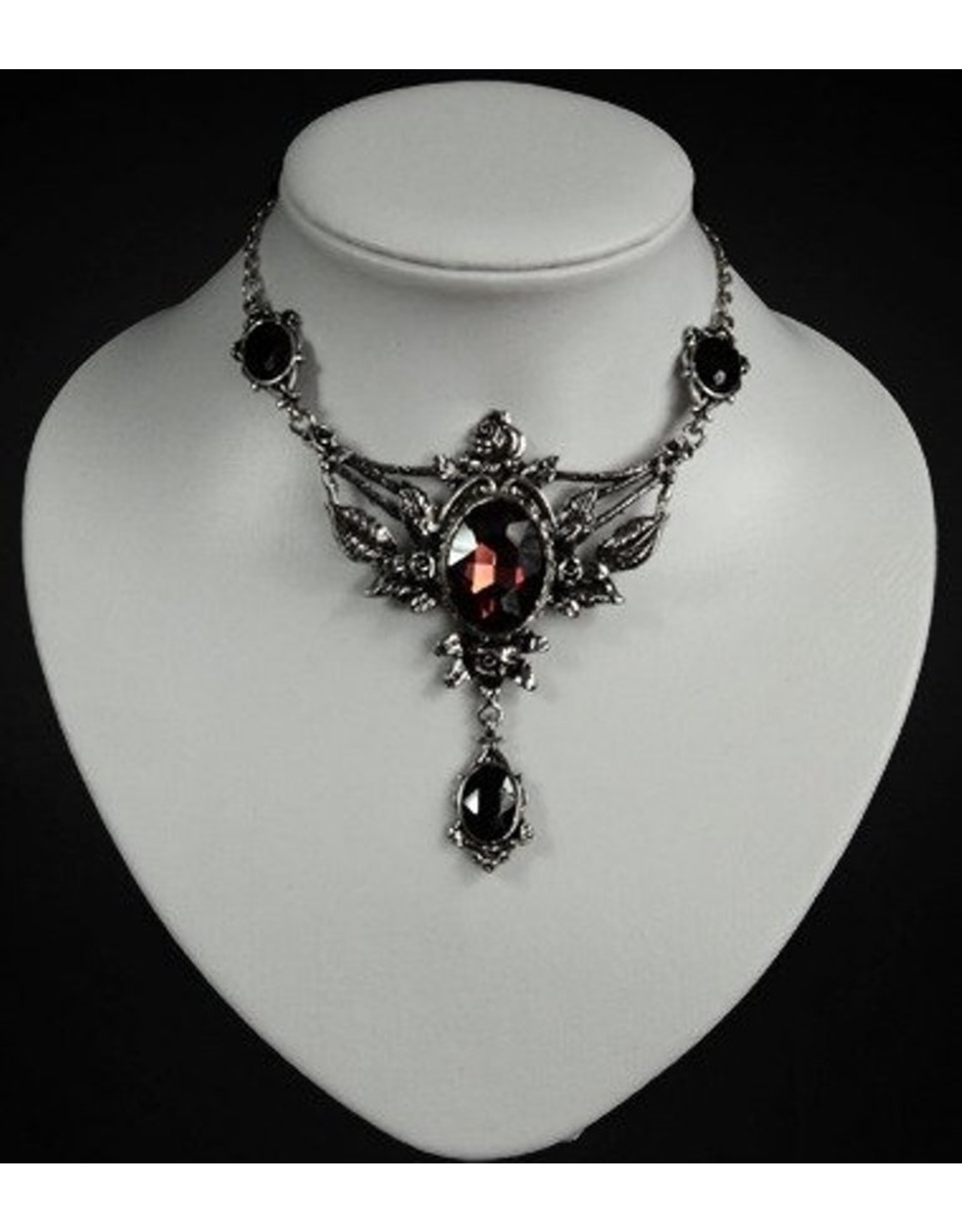 Restyle Gothic and Steampunk accessories - Wild Roses Necklace with Pendant Restyle