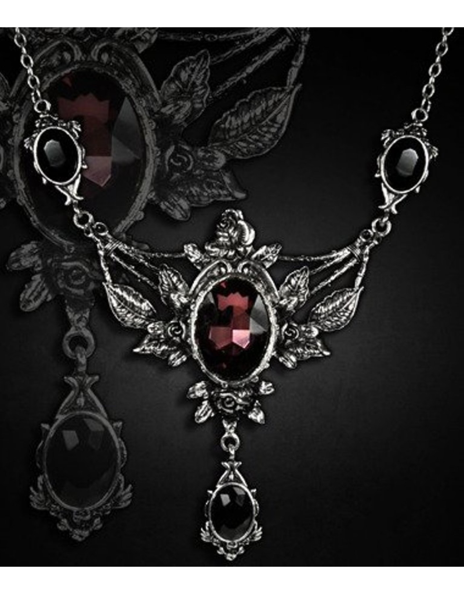 Restyle Gothic en Steampunk accessoires - Wild Roses Ketting met Hanger Restyle