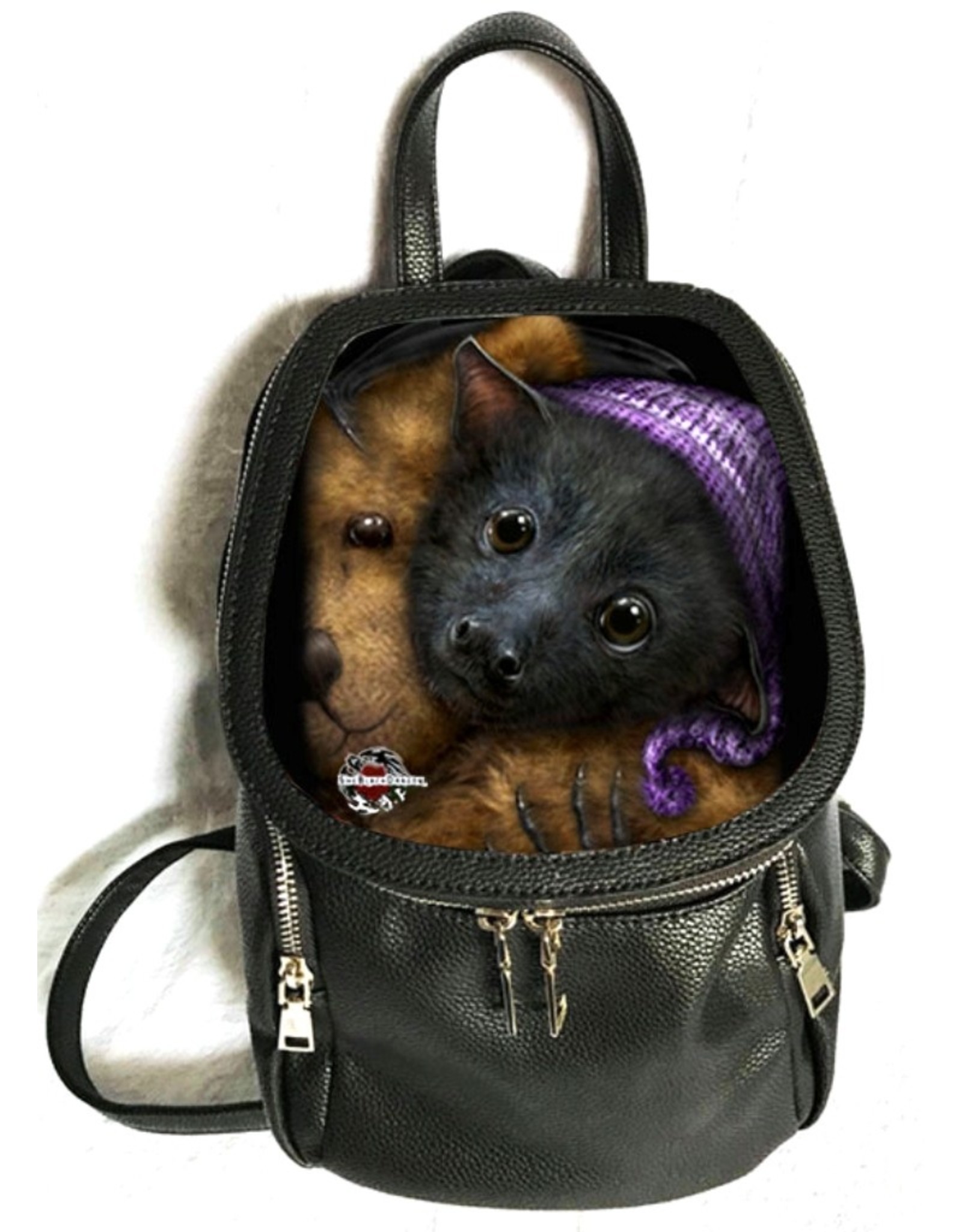 SheBlackDragon Gothic bags Steampunk bags - SheBlackDragon 3D lenticular Baby Bats backpack
