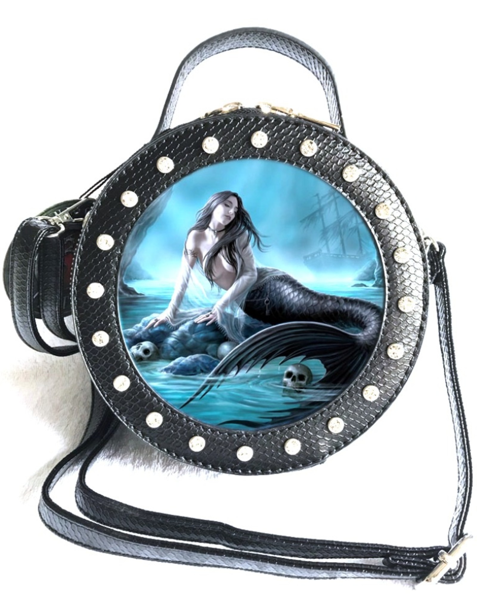 Messenger Bag - Hell Rider, Anne Stokes fashion - leather T-shirts, Boots  We make history come alive!