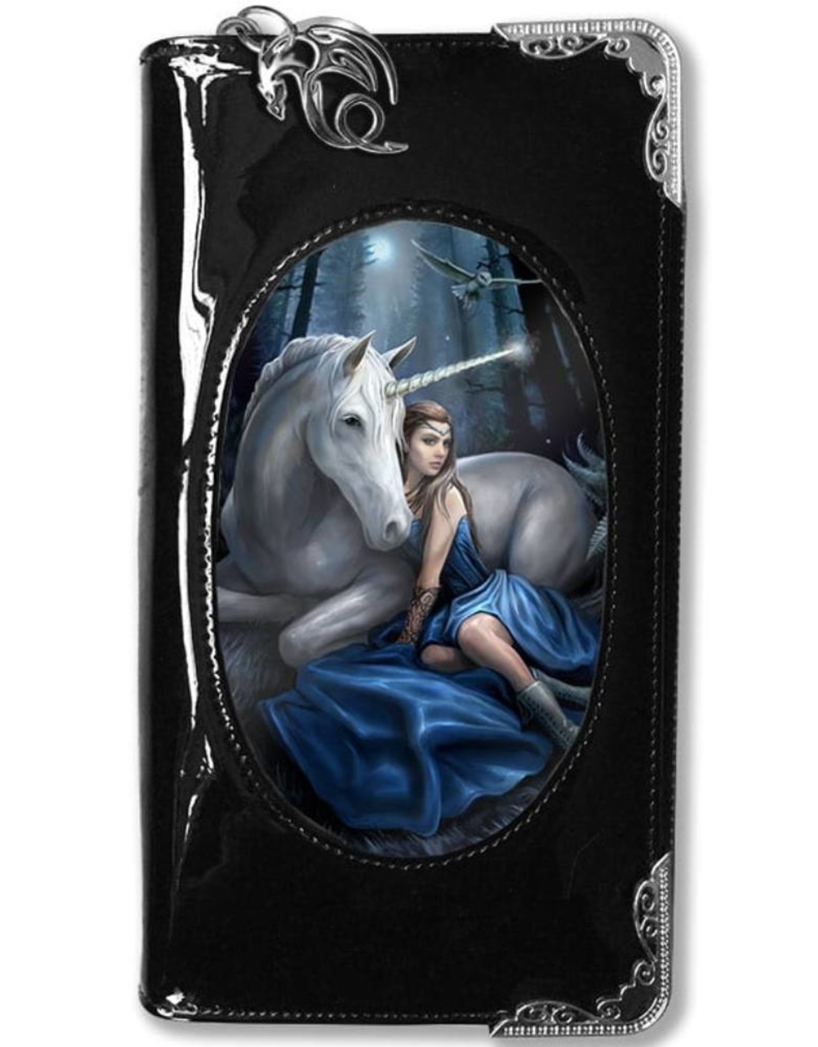 Anne Stokes Fantasy bags and wallets - Anne Stokes 3D lenticular purse Blue Moon