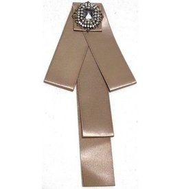 Dark Desire Gothic Steampunk Brooch Ribbon Beige
