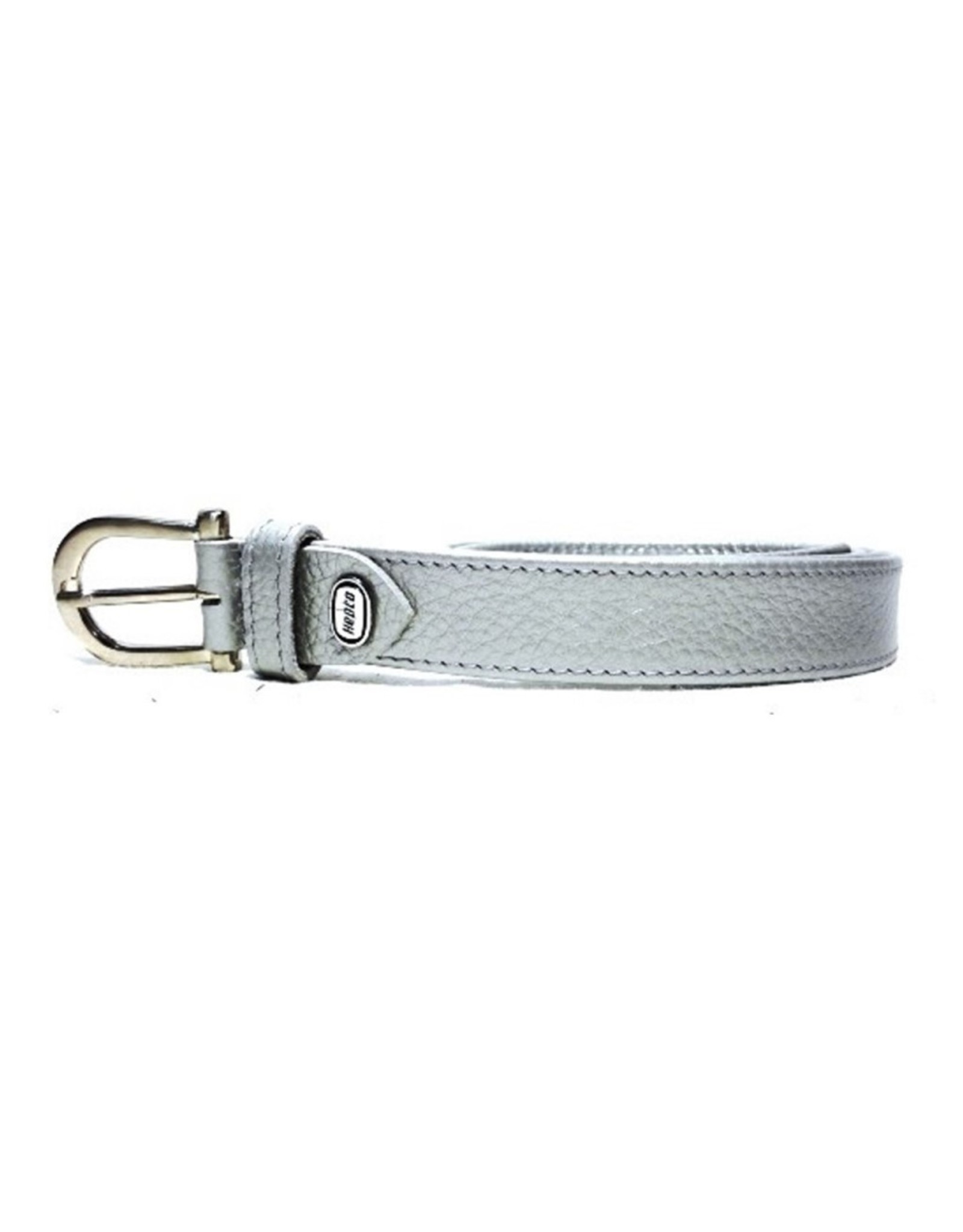 Hepco Leather belts - Leather Belt Silver Hepco