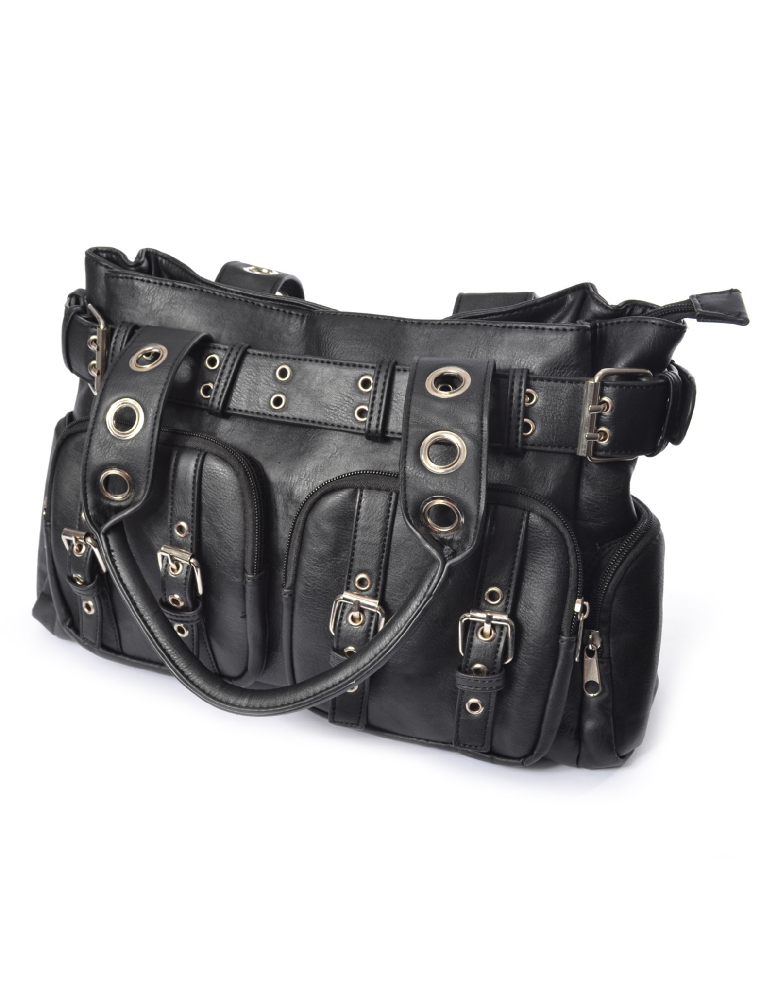 Handbag (bag) POIZEN INDUSTRIES - CORSET - BLACK - POI741 