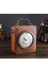 Magic Bags Retro tassen Vintage tassen - Retro Handtas met Echt Werkende Klok en Borduurwerk