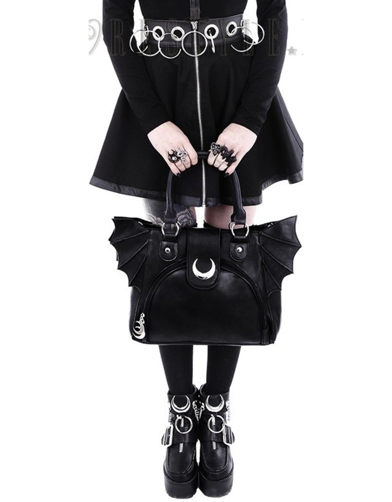 Restyle Gothic bags Steampunk bags - Moon Bat Gothic handbag Restyle