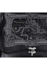 Restyle Gothic tassen Steampunk tassen -  Restyle schooltas Map of Caribbean Sea (zwart)