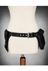 Restyle Gothic en Steampunk accessoires - Restyle Steampunk Heupriem met zakken (zwart)