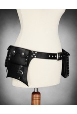 Restyle Gothic and Steampunk accessories - Restyle Steampunk Pocket Belt (black)