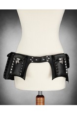 Restyle Gothic and Steampunk accessories - Restyle Steampunk Pocket Belt (black)