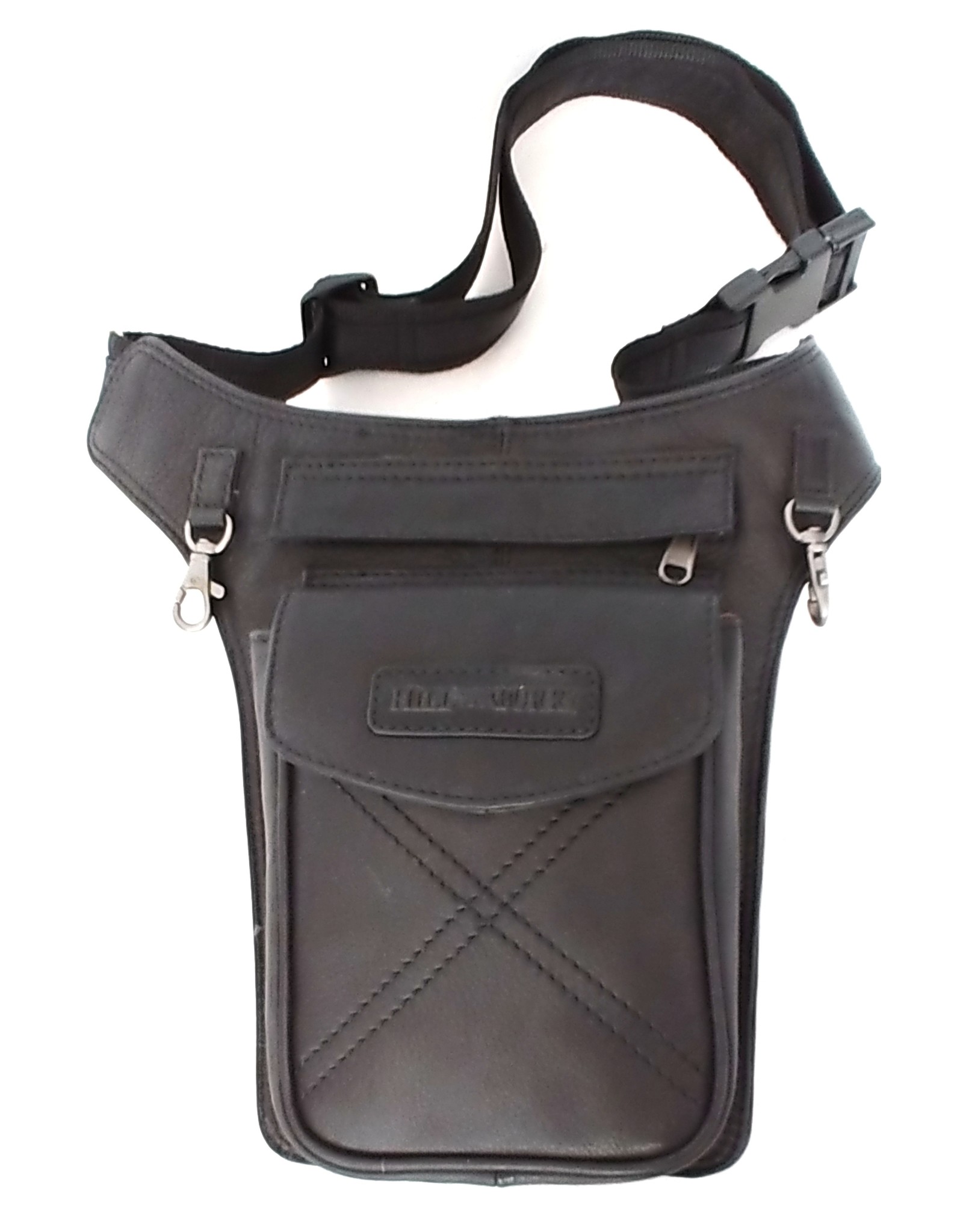 HillBurry Leather bags - HillBurry Leather Waist bag black