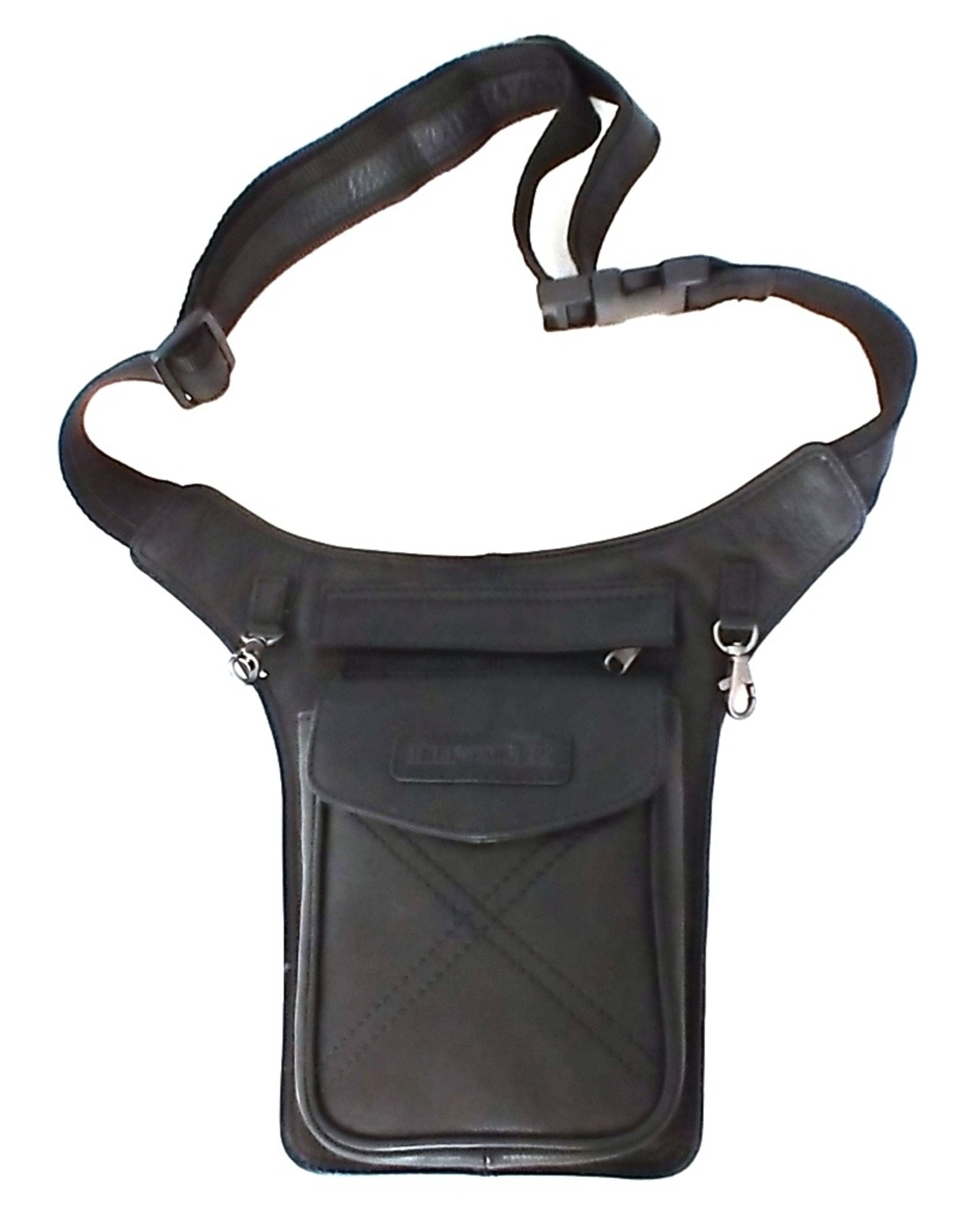 HillBurry Leather bags - HillBurry Leather Waist bag black