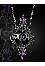 Restyle Gothic and Steampunk accessories - Gothic Necklace with Pentagram pendant Mystic Mirror