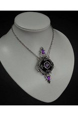 Restyle Gothic and Steampunk accessories - Gothic Necklace with Pentagram pendant Mystic Mirror