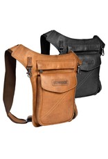 HillBurry Leather bags - HillBurry Leather Waist bag black