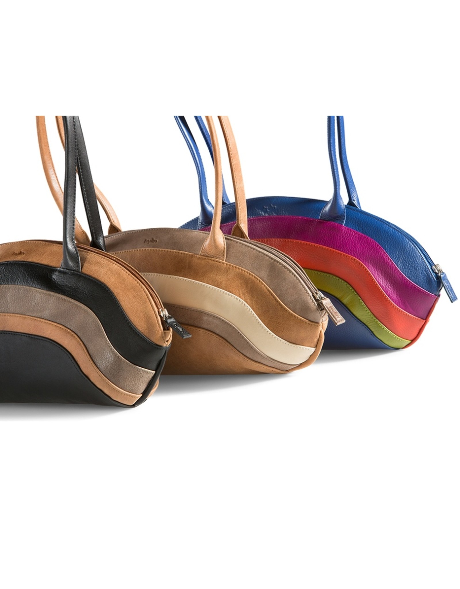 by-Lin Dutch Design Leather bags - by-Lin Dutch Design Rainbow Leather shoulder bag