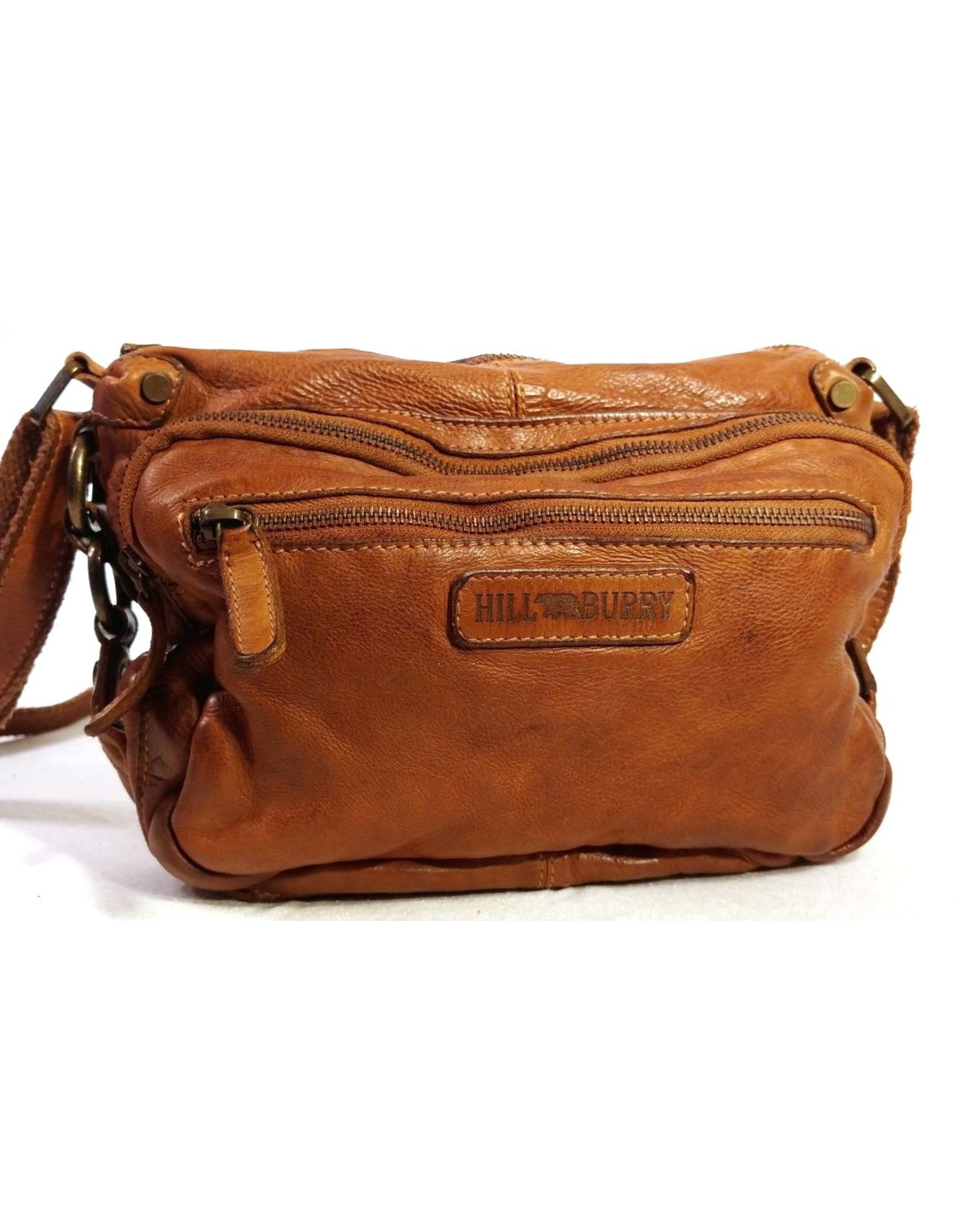 HillBurry Leather bags - HillBurry Leather Shoulder bag of Washed Leather tan