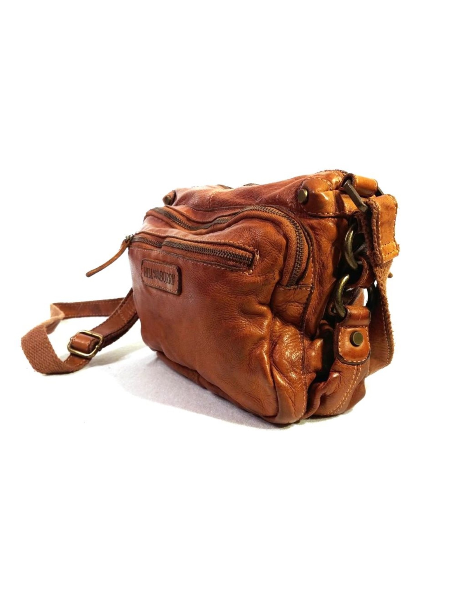 HillBurry Leather bags - HillBurry Leather Shoulder bag of Washed Leather tan