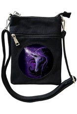 SheBlackDragon Fantasy tassen en portemonnees - SheBlackDragon Black Magic Unicorn 3D mini crossbody tas