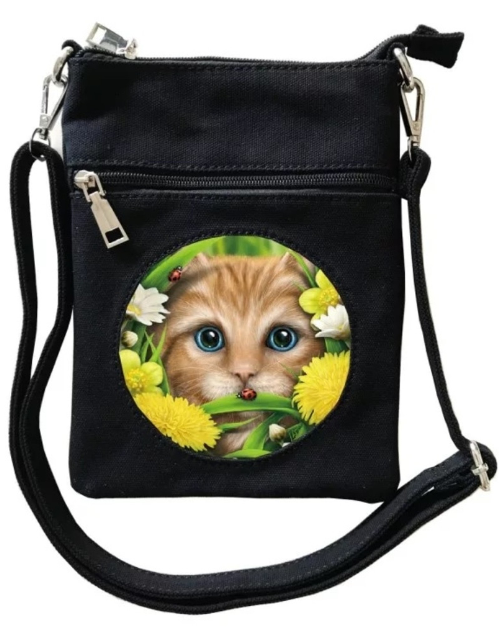 SheBlackDragon 3D Bags and Backpacks - SheBlackDragon Summer Cat 3D Mini lenticular Cross-over bag