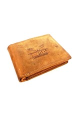 Hunters Leather Wallets -  Leather wallet Hunters light brown (cognac)