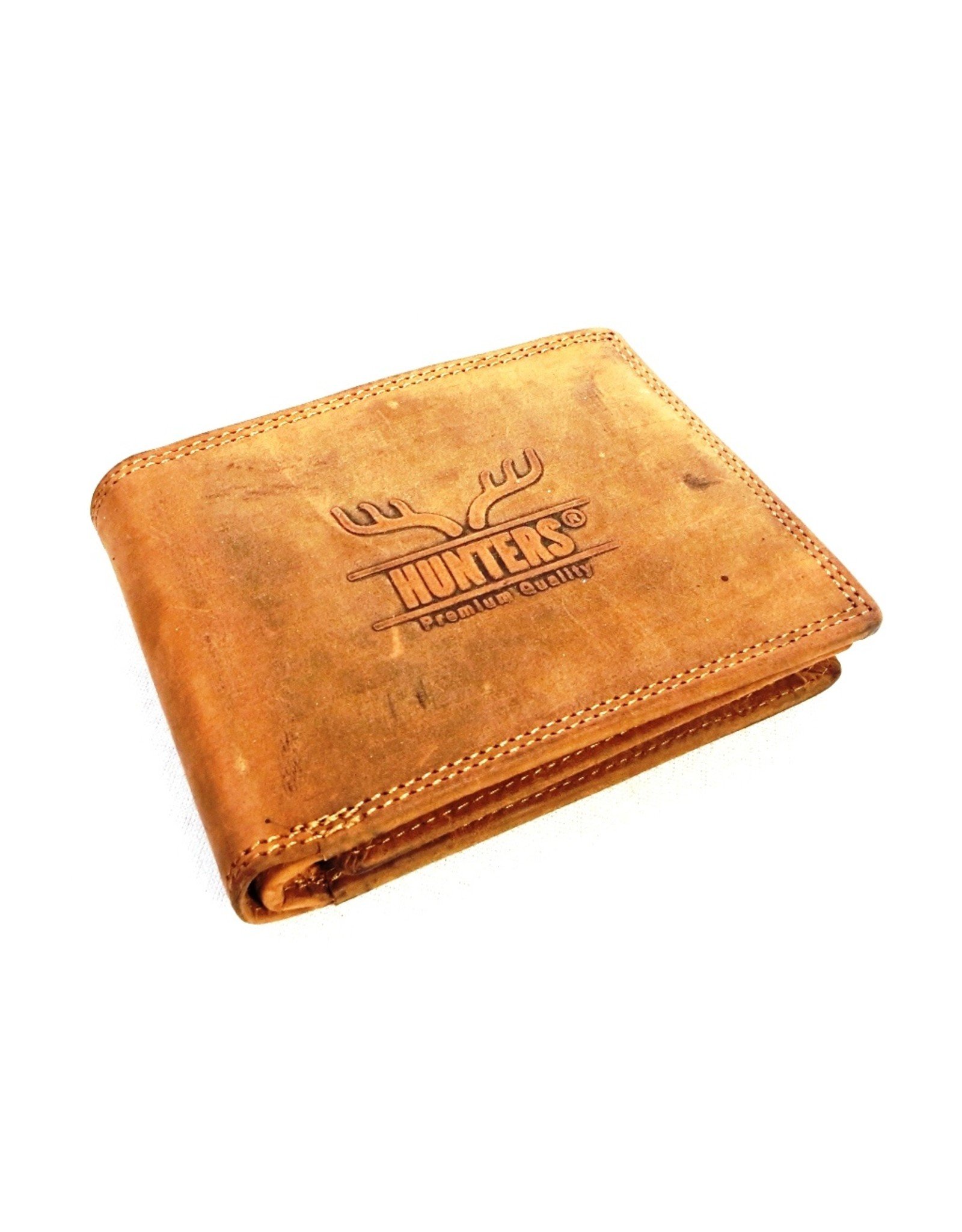 Hunters Leather Wallets -  Leather wallet Hunters light brown (cognac)